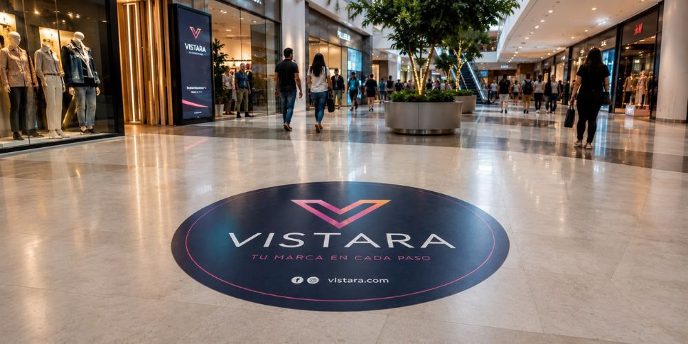 Gráficos de piso con vinilo